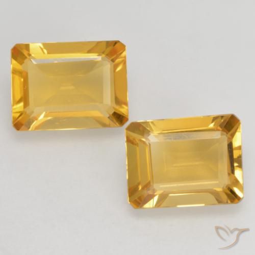 2.71ctw 天然 深金橙色 黄水晶, 祖母绿式切割, VVS-VS