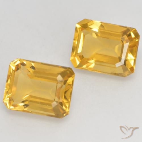 3.32克拉天然黄水晶，八边形，VVS-VS