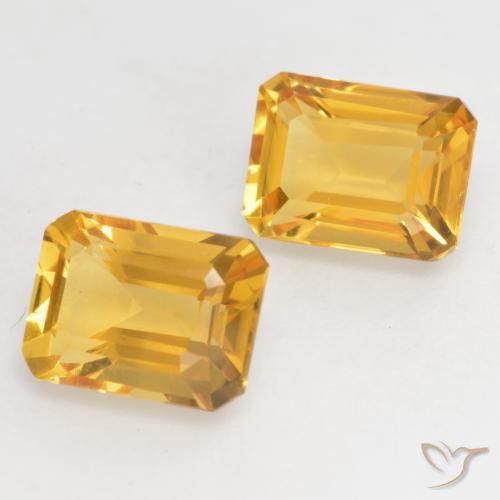3.32克拉天然黄水晶，八边形，VVS-VS