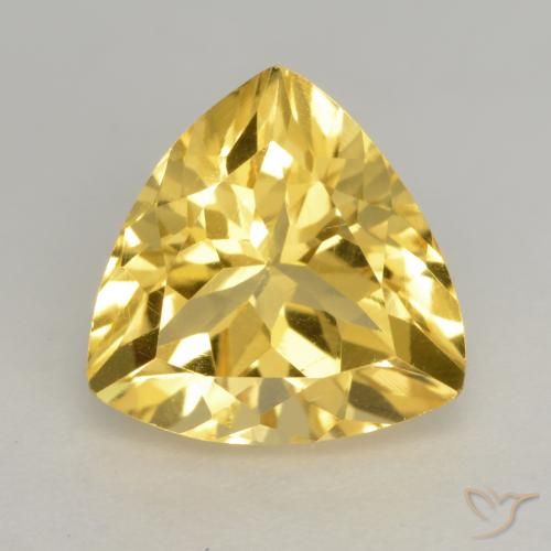 2.39ct 天然 金橙色 黄水晶, 胖三角形, VVS-VS