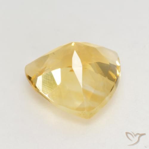 2.15克拉天然黄水晶，胖三角形，VVS-VS