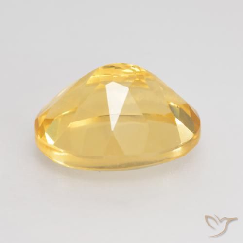 3.59克拉天然黄水晶，椭圆形，VVS-VS