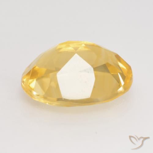 3.13克拉天然黄水晶，椭圆形，VVS-VS