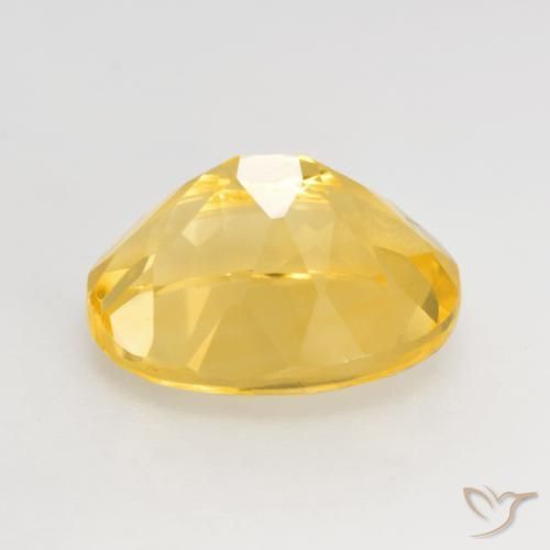 3.66克拉天然黄水晶，椭圆形，VVS-VS