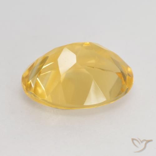 3.04克拉天然黄水晶，椭圆形，VVS-VS