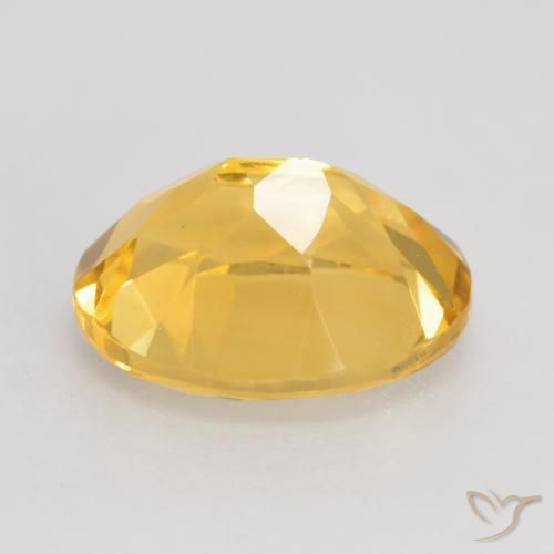 3.17克拉天然黄水晶，椭圆形，VVS-VS