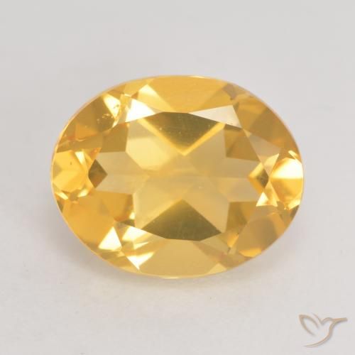 3.24ct 天然 亮金 黄水晶, 椭圆形, VVS-VS