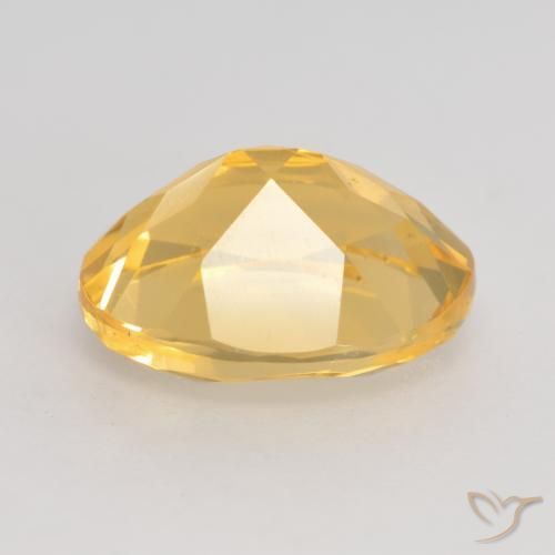 3.24克拉天然黄水晶，椭圆形，VVS-VS