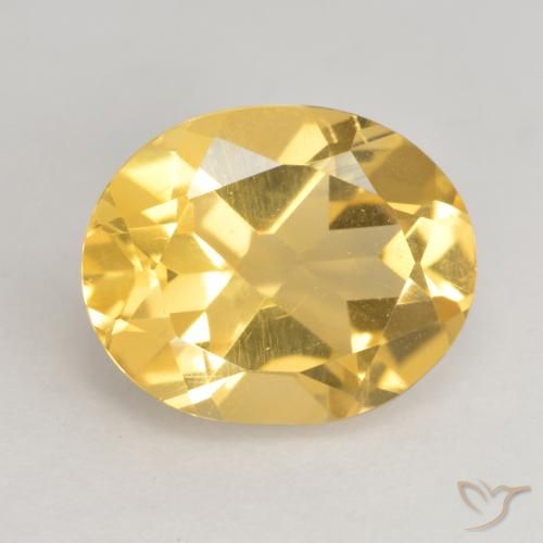 3.15ct 天然 中金 黄水晶, 椭圆形, VVS-VS