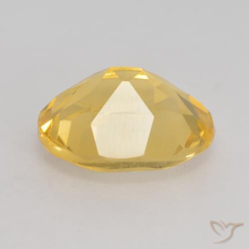 3.15克拉天然黄水晶，椭圆形，VVS-VS