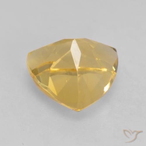 1.76克拉天然黄水晶，胖三角形，VS