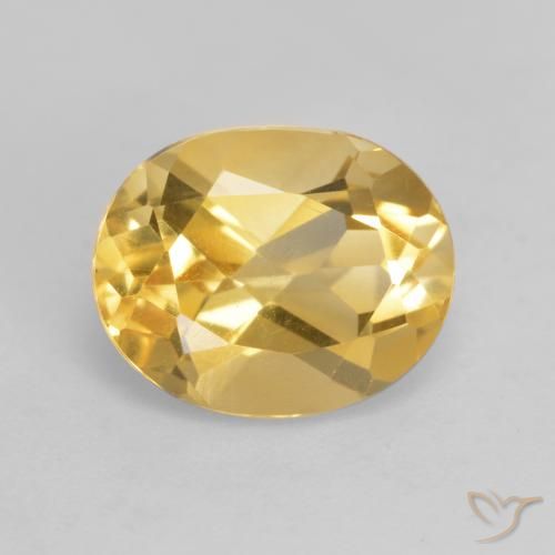 3.21ct 天然 中金 黄水晶, 椭圆形, VVS-VS