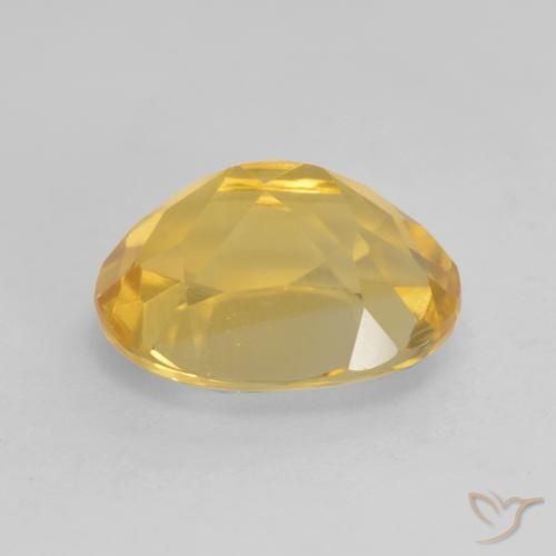 3.21克拉天然黄水晶，椭圆形，VVS-VS
