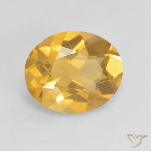 2.78克拉天然黄水晶，椭圆形，VS