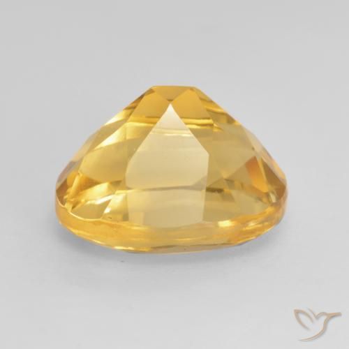 3.79克拉天然黄水晶，椭圆形，VS
