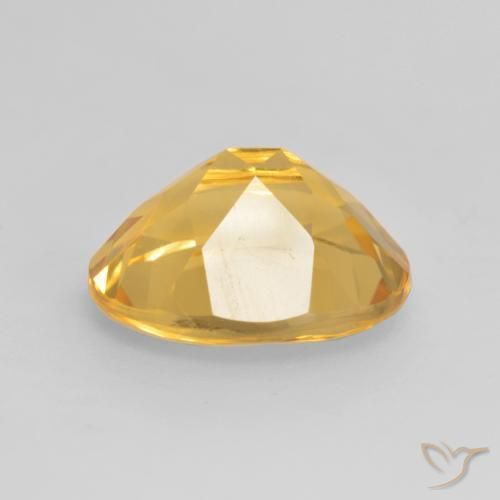 3.17克拉天然黄水晶，椭圆形，VVS-VS