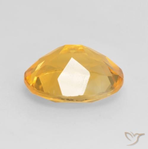 3.17克拉天然黄水晶，椭圆形，VVS-VS