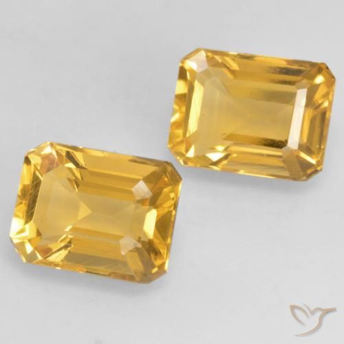 3.38克拉天然黄水晶，八边形，VVS-VS