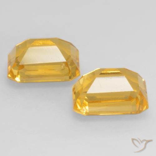 3.38克拉天然黄水晶，八边形，VVS-VS