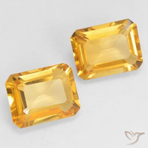 2.96克拉天然黄水晶，八边形，VVS-VS