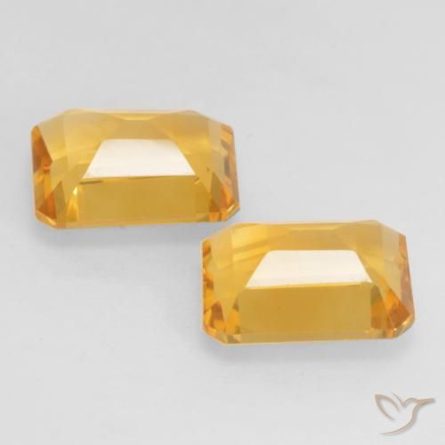 2.96克拉天然黄水晶，八边形，VVS-VS