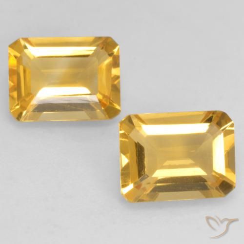2.67ctw 天然 深金 黄水晶, 祖母绿式切割, VVS-VS