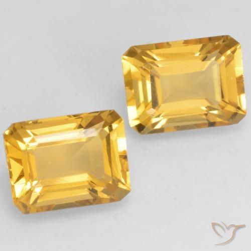 3.43克拉天然黄水晶，八边形，VVS-VS