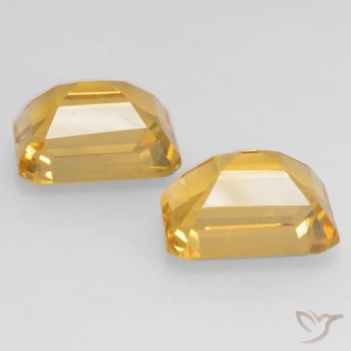 3.43克拉天然黄水晶，八边形，VVS-VS