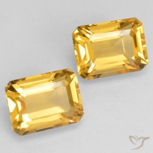 3.40克拉天然黄水晶，八边形，VVS-VS