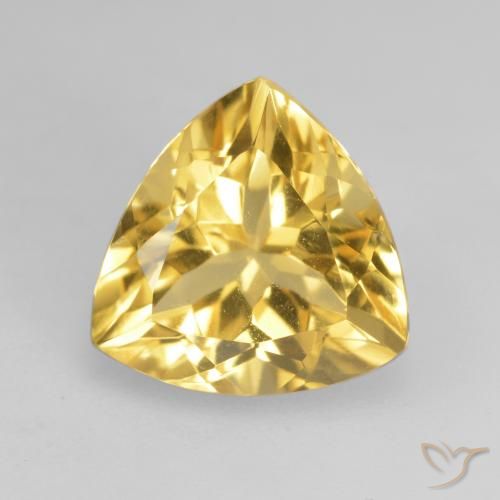 2.31ct 天然 金橙色 黄水晶, 胖三角形, VVS-VS