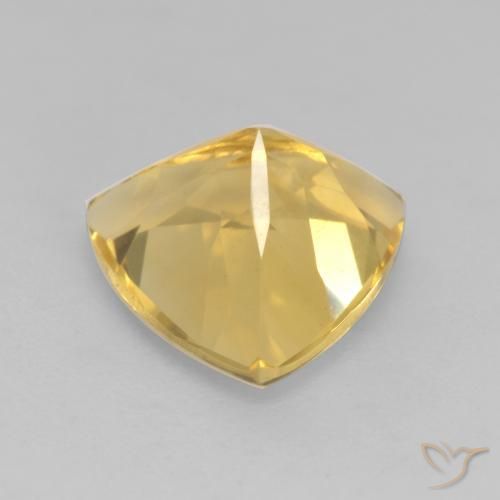 2.18克拉天然黄水晶，胖三角形，VVS-VS
