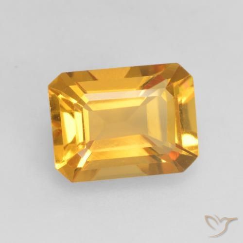 1.38克拉天然黄水晶，八边形，VVS-VS