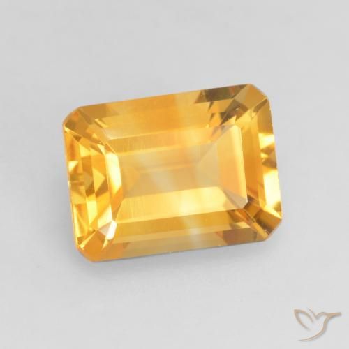 1.39克拉天然黄水晶，八边形，VVS-VS