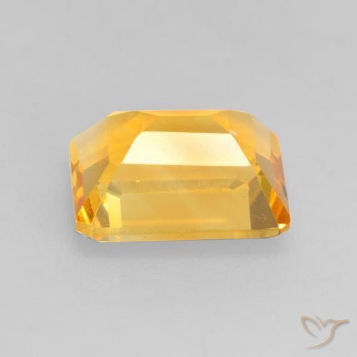 1.55克拉天然黄水晶，八边形，VVS-VS