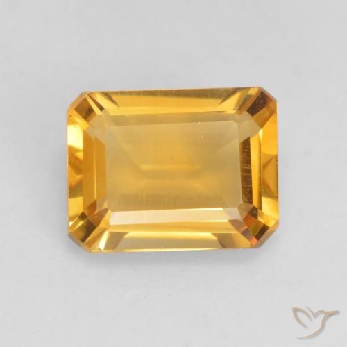 1.41ct 天然 亮金 黄水晶, 祖母绿式切割, VVS-VS