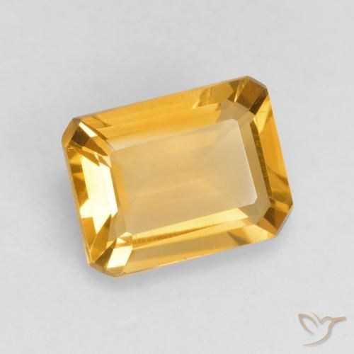 1.41克拉天然黄水晶，八边形，VVS-VS
