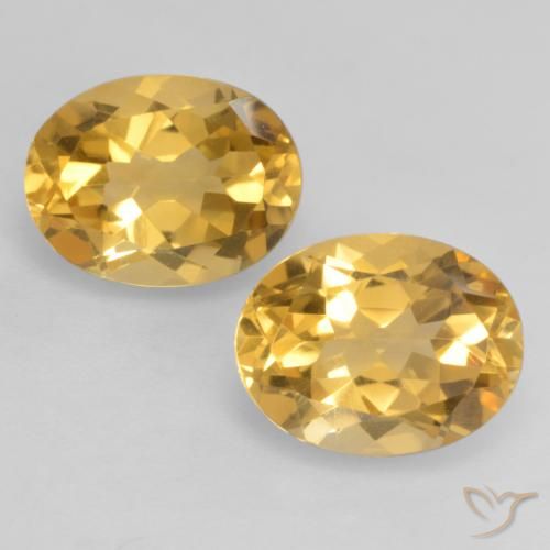 3.42ctw 天然 深金橙色 黄水晶, 椭圆形, VVS-VS
