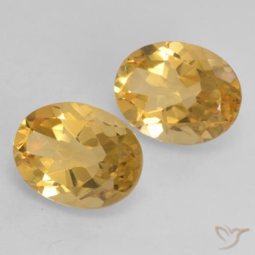 3.42克拉天然黄水晶，椭圆形，VVS-VS