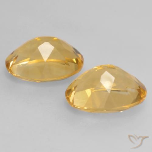 3.42克拉天然黄水晶，椭圆形，VVS-VS