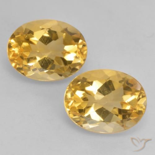 3.67ctw 天然 深金橙色 黄水晶, 椭圆形, VVS-VS
