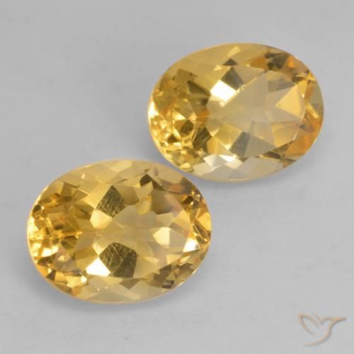 3.67克拉天然黄水晶，椭圆形，VVS-VS