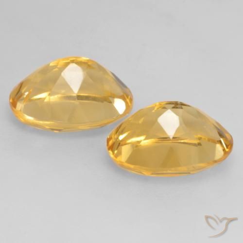 3.45克拉天然黄水晶，椭圆形，VVS-VS