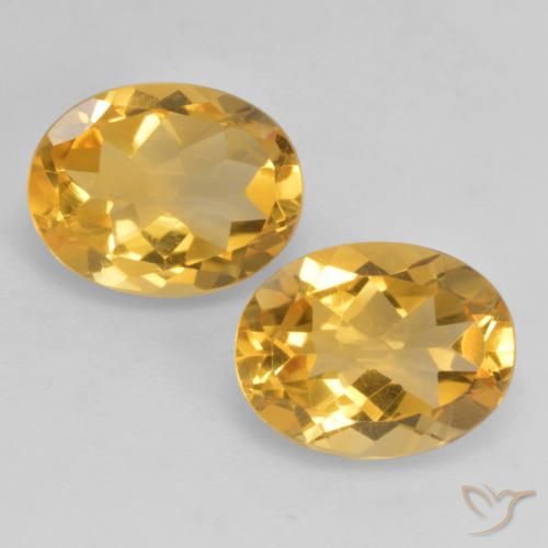 3.07ctw 天然 金橙色 黄水晶, 椭圆形, VVS-VS