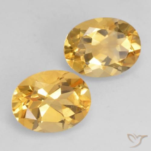 3.52克拉天然黄水晶，椭圆形，VVS-VS