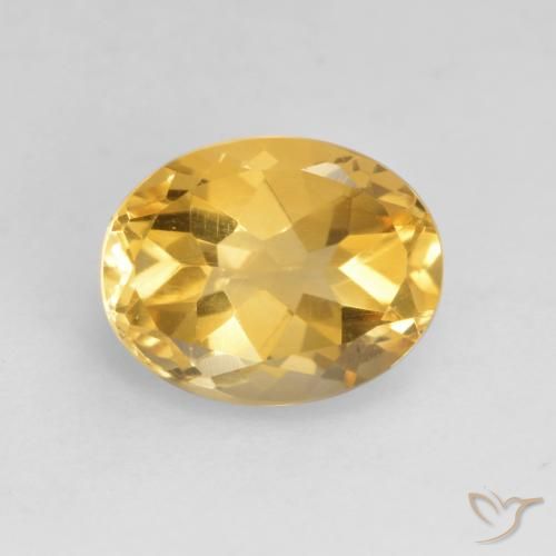 1.83ct 天然 中金 黄水晶, 椭圆形, VVS-VS