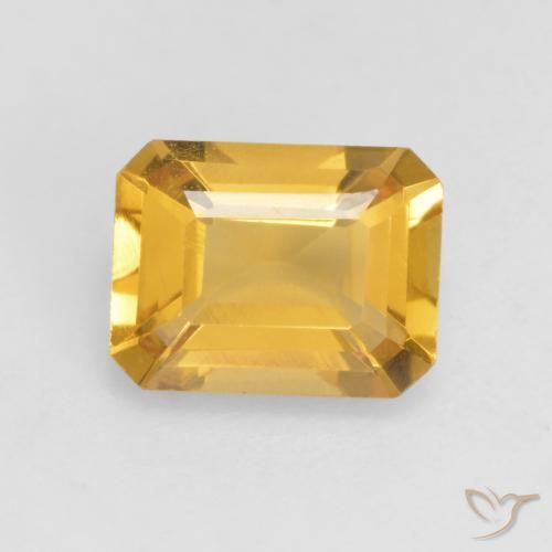 1.34ct 天然 亮金 黄水晶, 祖母绿式切割, VVS-VS