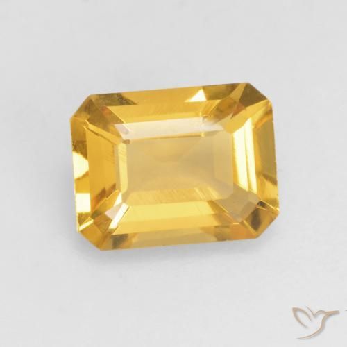 1.34克拉天然黄水晶，八边形，VVS-VS
