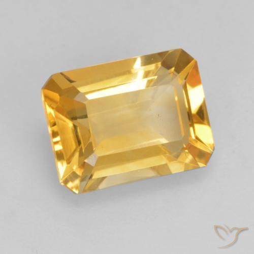 1.49克拉天然黄水晶，八边形，VVS-VS