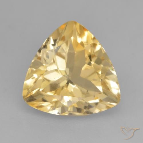 2.23ct 天然 黄金色 黄水晶, 胖三角形, VVS-VS