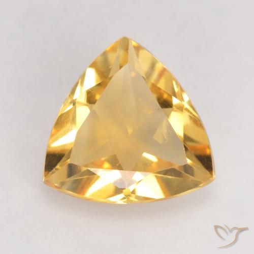 1.99ct 天然 亮金 黄水晶, 胖三角形, VVS-VS